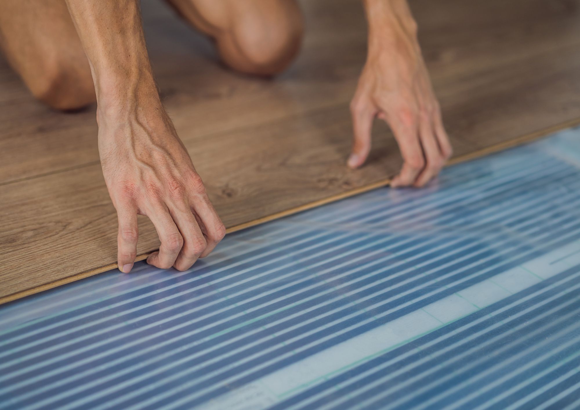 Acabando el proceso de instalación de un suelo radiante en Sabadell